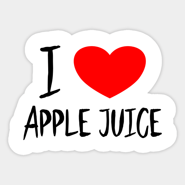 I love Apple Juice Sticker by THUD creative